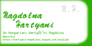 magdolna hartyani business card